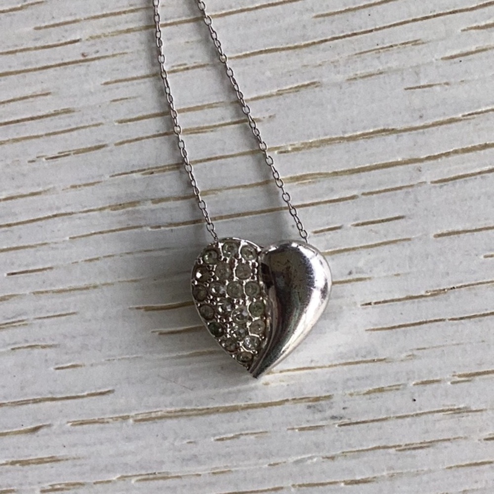Heart pendant with 18 inch sterling silver chain.